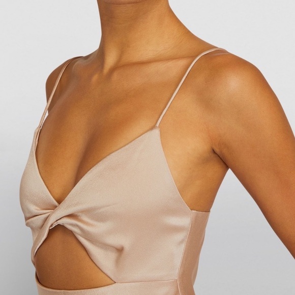 Alice and Olivia gold/metallic size 0 midi dress - Picture 2 of 4